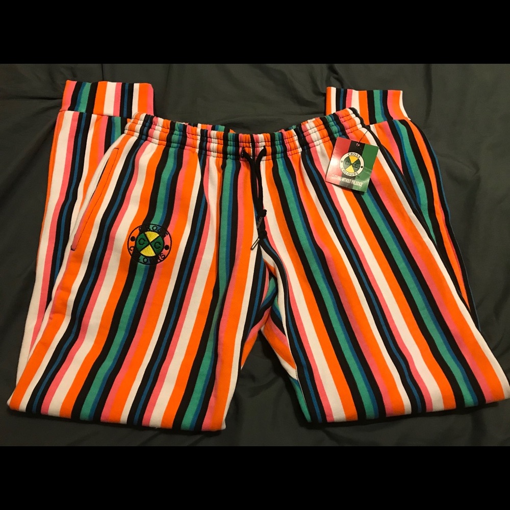 Cross Colours Striped Joggers - Picture 4 of 5